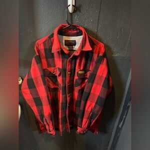 Men’s Hickory ShirtCo Red and Black Checkered Jacket